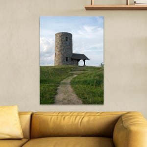 Stone Tower Photo Print | Pilot Knob State Park Iowa Wall Art | Historic Building Photography | Rustic Landscape Decor | CCC Tower Art