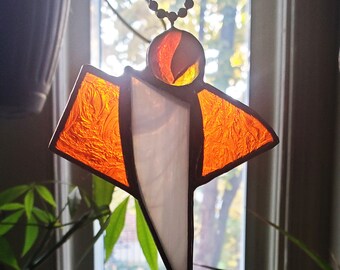 Stained Glass Suncatcher/Car Angel 12