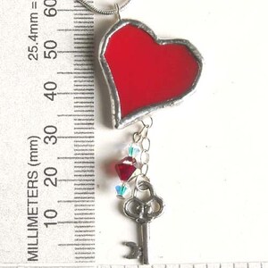 Stained Glass Heart Pendant image 2