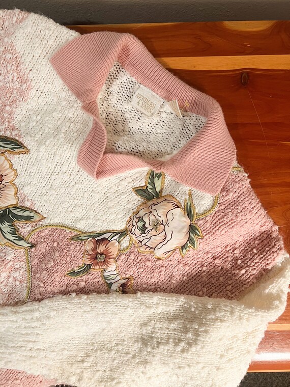Women’s Cottagecore/Coquette Embroidered Sweater