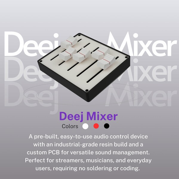 Deej Audio Mixer With Custom UI Control: Games, Volume, Chat, MIDI, more