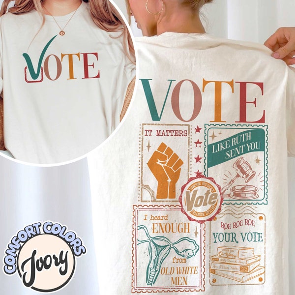 Vote Shirt, Banned Books Comfort Colors Shirt, Reproductive Rights Tee, Political Activism Shirt,Pro Roe V Wade,Election Tshirts,LGBTQ Shirt