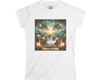 Indian Summer Graphic Tee | Fairy Lantern Path T-Shirt | Boho Nature Shirt