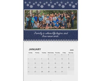 Calendar (2025) Personalized Year Just for You Inspirational Calendar