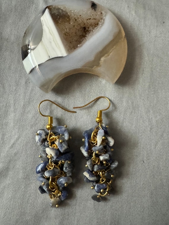 Gold Vermeil over Sterling Silver Sodalite stone c