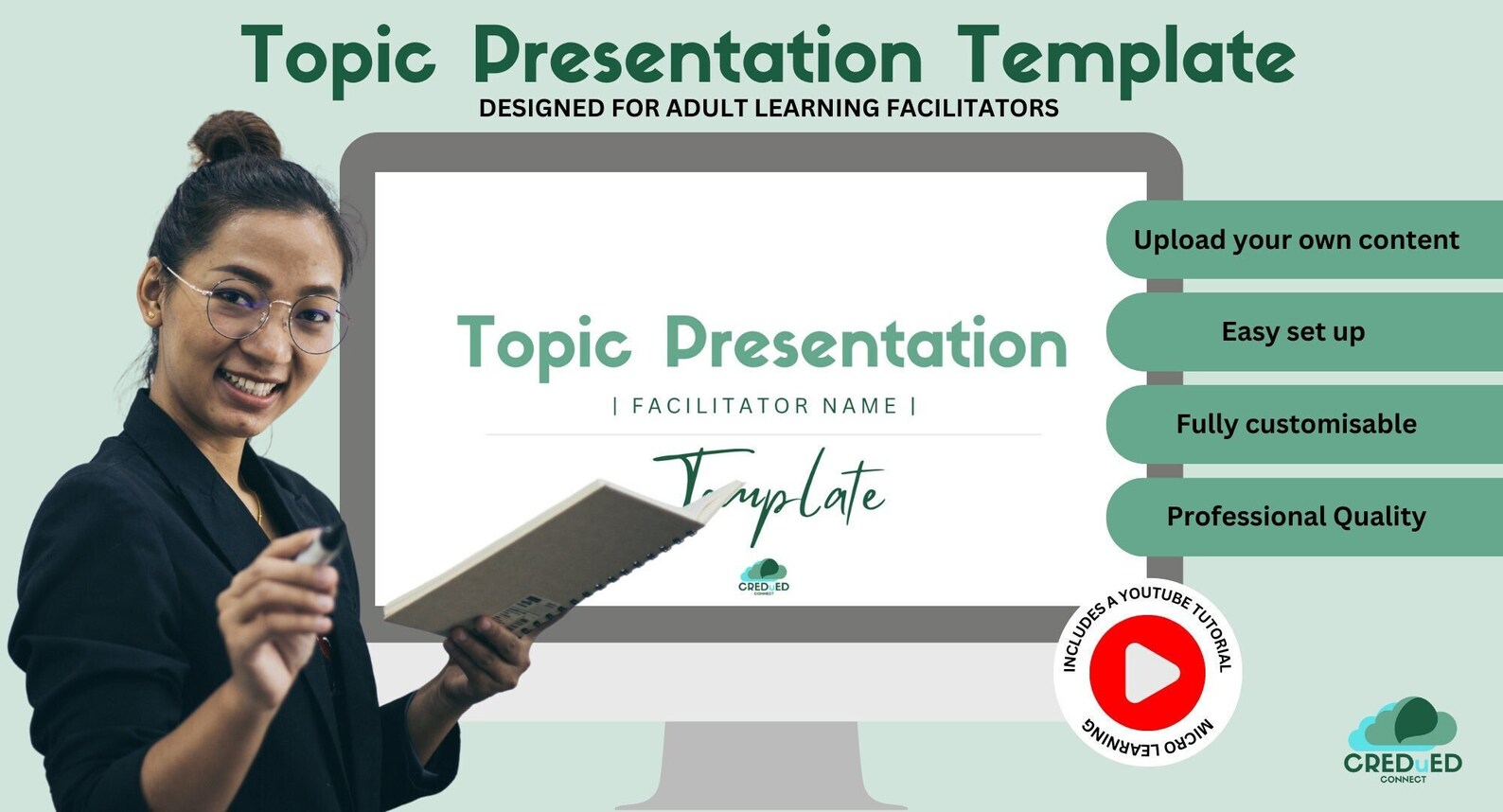 Topic Module Presentation Facilitator Topic Presentation Template for Adult Education - Etsy