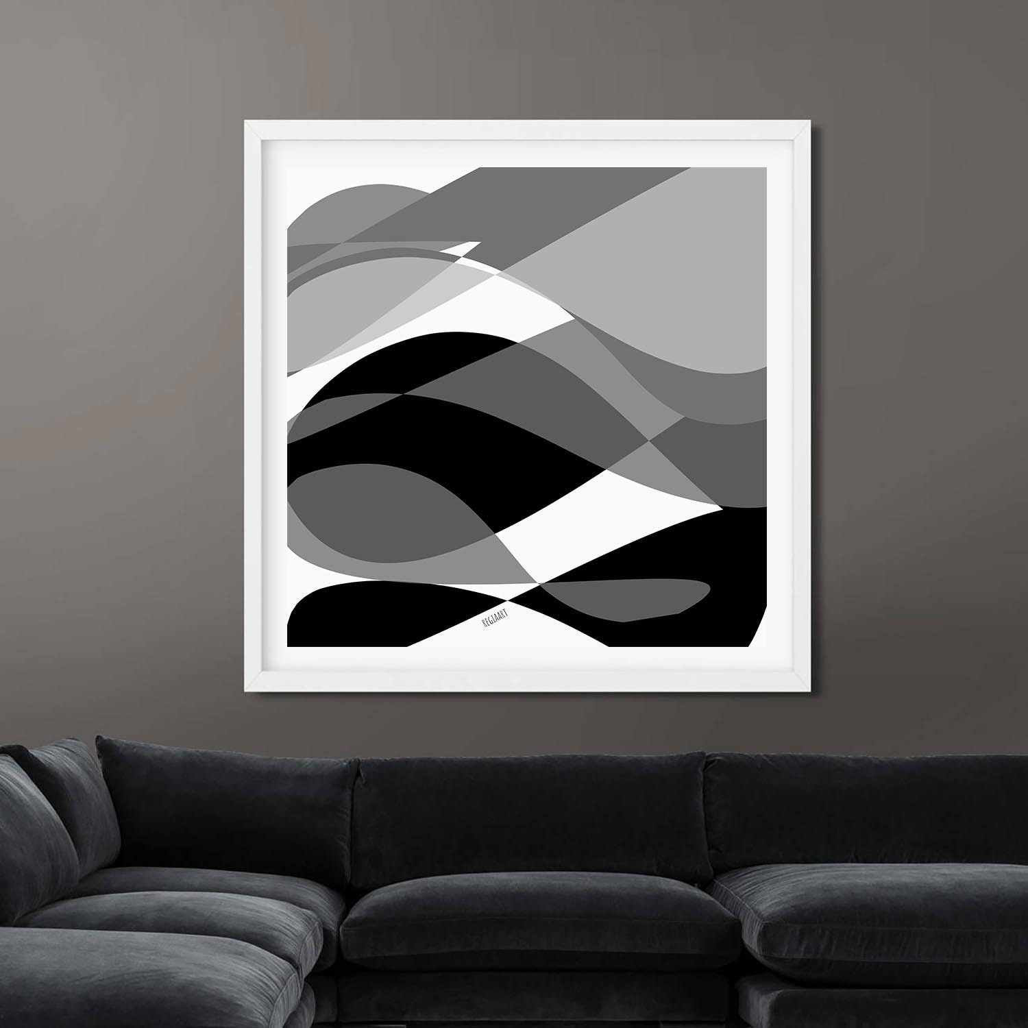 modern printable black and white wall art