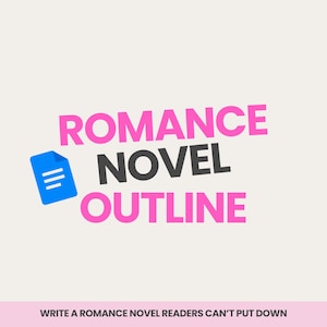 Romance Novel Outline Template Google Docs | Book Writing Beat Sheet | Story Planner for Writers | Plot Structure Guide