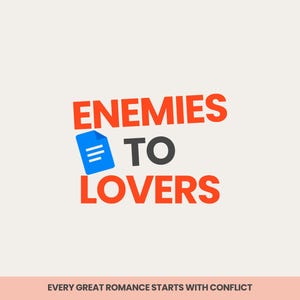 Enemies to Lovers Plot Template Google Docs | Romance Novel Outline | Slow Burn Story Structure | Rivals to Lovers Writing Planner