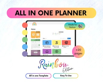 Notion Template - ALL IN ONE | Life Notion Planner Dashboard ...