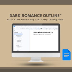 Dark Romance Outline Template | Spicy Romance Writing Planner | Character Workbook + Slow Burn Tracker | Google Docs