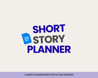 Pianificatore di racconti brevi per scrittori | Modello per la pianificazione di storie | Download digitale per Google Docs