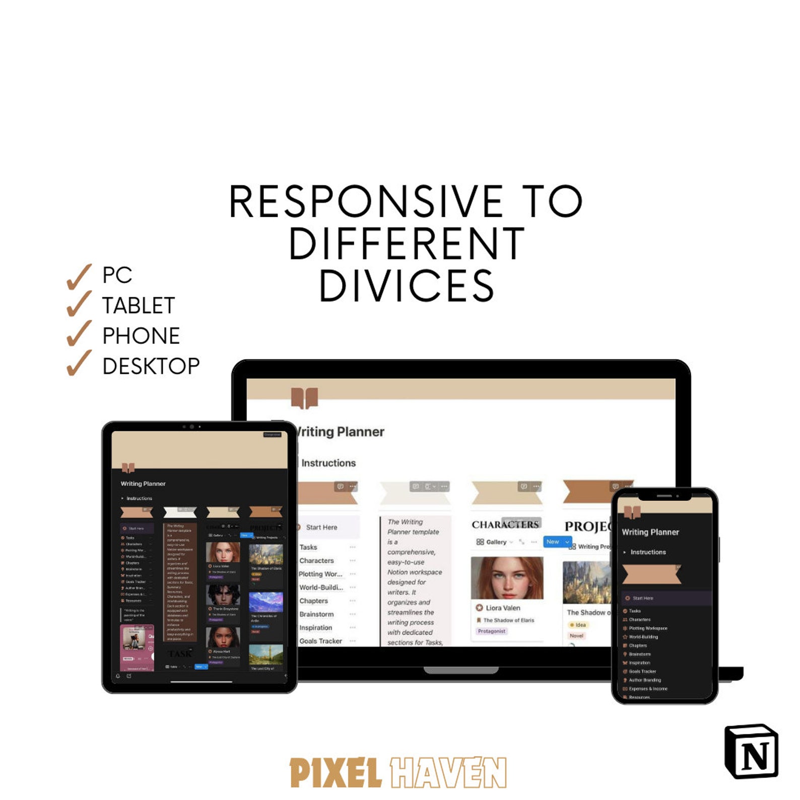 Ultimate Writing Hub Notion Template | Author's Workspace |digital ...