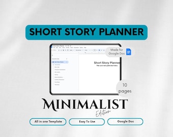 Short Story Planner for Writers | Story Planning Template | Digital Download for Google Docs