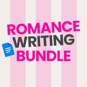 Romance Writing Kit Bundle | Romance Novel Template + Trope Outlines + Character Bible + 200 Prompts | Story Planner Google Docs