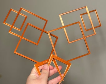 7” Trellis in diamantstijl, 3D-geprint