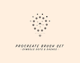 Procreate Brush Set - Symbols, Dots, & Dashes // Southwestern Jewelry