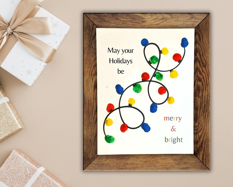 Christmas Finger Print Art For Kids Thumbprint Craft Activity