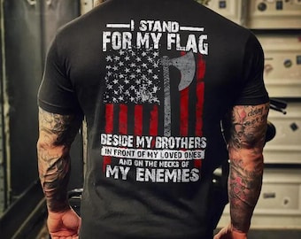 I Stand For My Flag T-shirt, Patriotic Support Troops Hoodie, American Flag Crewneck Sweatshirt, Patriotic USA Tee