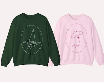 Elphaba and Glinda Bestie Wicked Matching Hoodie, The Wicked The Good Changed For Good T-shirt, Defy Gravity Wizard Sweatshirt