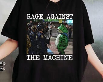 Rage Against the Machine Hoodie, Portland Frog Protest Shirt, Anti