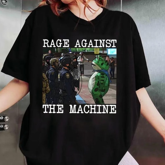 Rage Against the Machine Hoodie, Portland Frog Protest Shirt, Anti