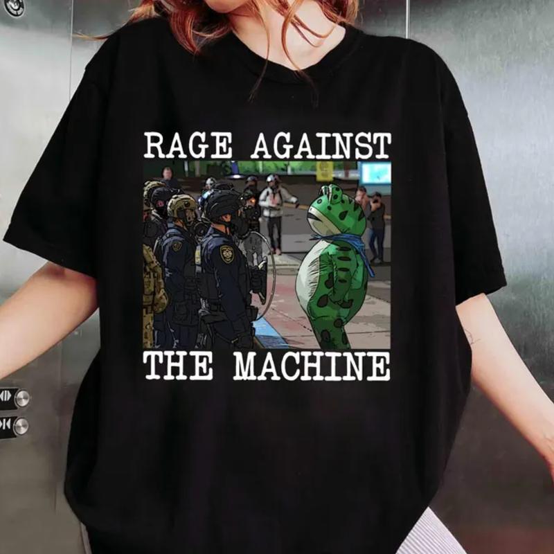 Rage Against the Machine Hoodie, Portland Frog Protest Shirt, Anti