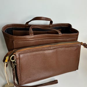 Bolsa • Organizer Bag with Wallet • Bolsa Organizadora • Tote Bag • Bolsa con cartera • Leather Bag • Purse Tote Bag