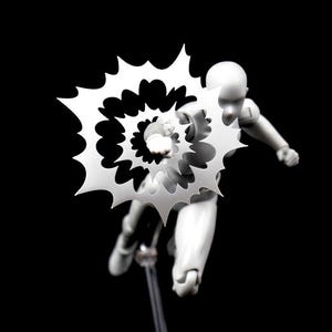 Shockwave Punch Effect Piece: 1/12 Scale Action Figure Accessory