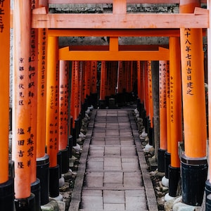 Fushimi Inari Shrine Print - Japan Wall Art, Fine Art Prints, Japan Print, Torii Gate Print, Japanese Architecture, Japan Shrine Print