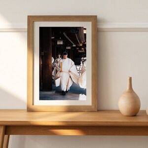 Digitale afdruk van een tempelceremonie in Japan - Japanse kunst, kunst aan de muur, digitale prints, Japanse prints, reisfotografie