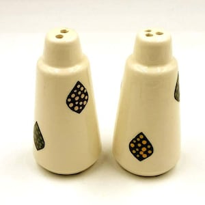 White Earthenware Ceramic Handmade Salt and Pepper Shaker Set from the Family Collection