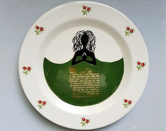 Earthenware The Lord's Prayer Display Plate