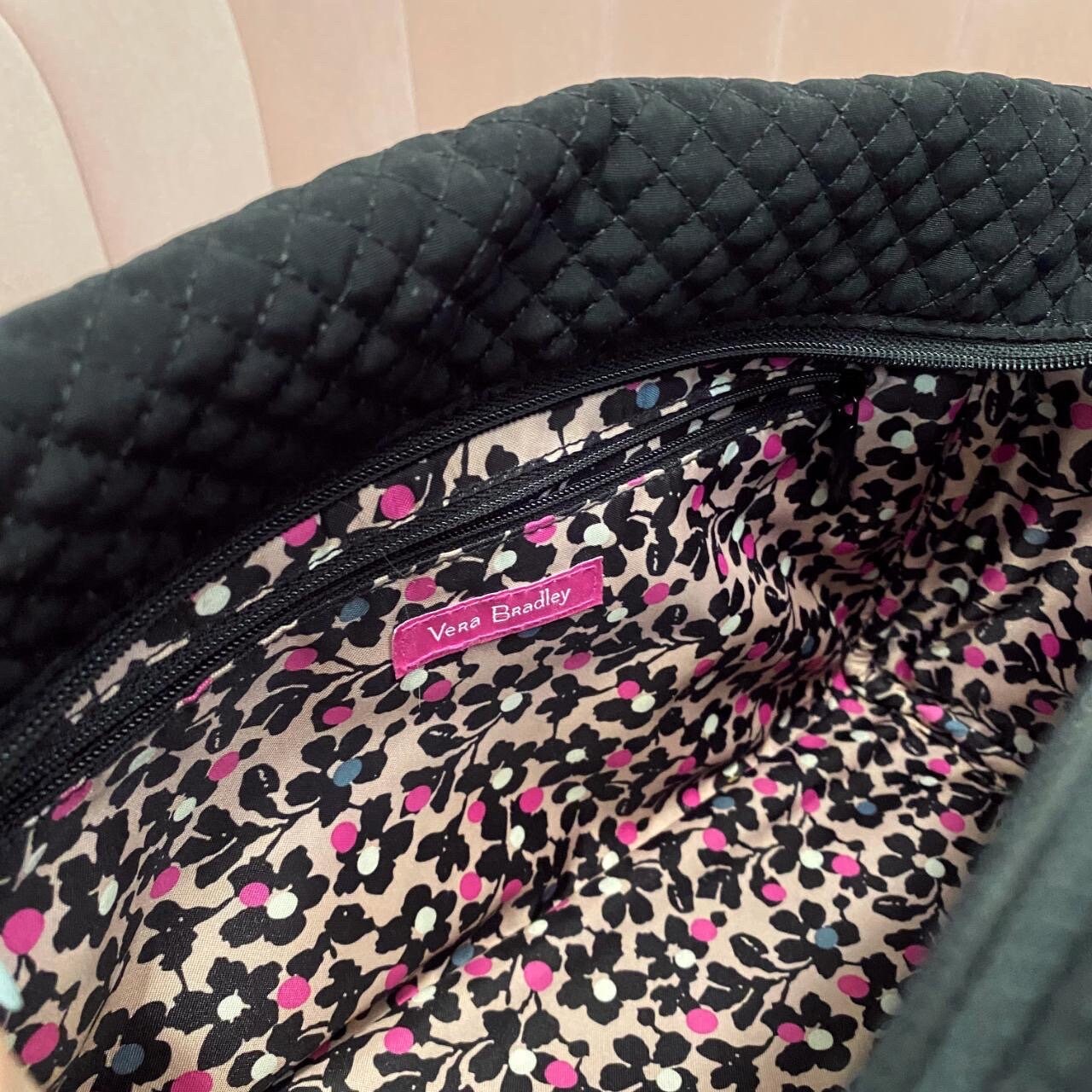 Vera Bradley Iconic 100 Handbag in Black Microfiber Etsy UK