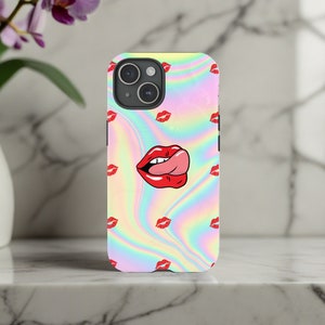 Sexy Lips Phone Case, Red lips case, sexy aesthetic case, iPhone 15 14 13 12 11 Pro Max Plus X, Samsung Galaxy S24 S23 S22 S20 Ultra