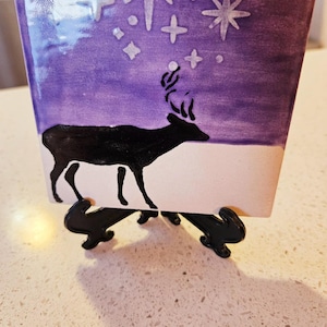 Tile, trivet - deer design*