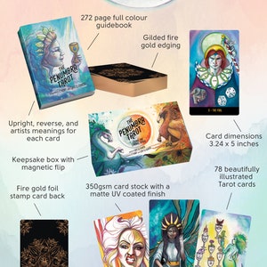 Penumbra Tarot Deck: 78 Illustrated Cards with Guidebook