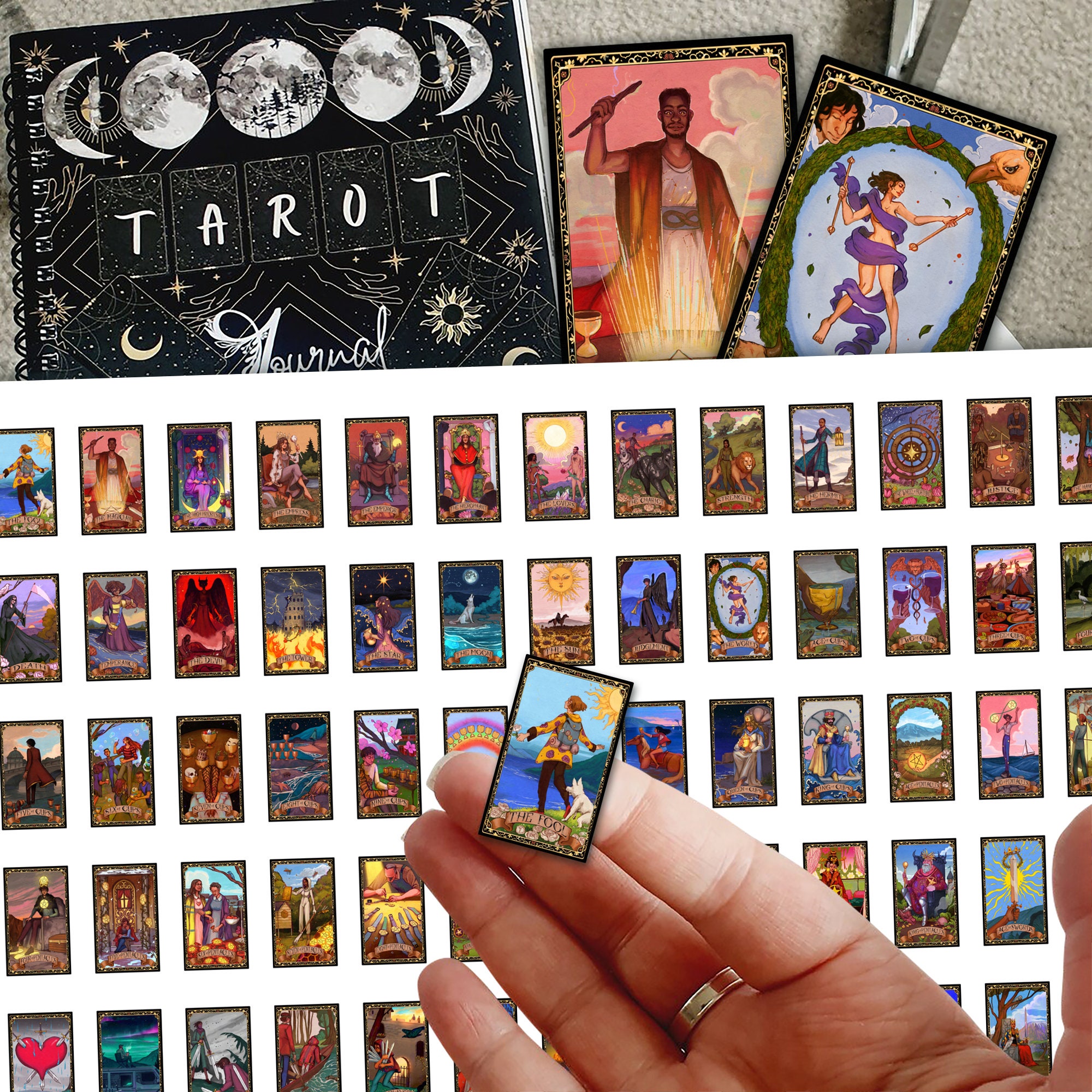 Tarot Set of 23 Rubber Stamps, Fortune Teller Stamp, Tarot Card Stamps,  Tarot Stamp, Magic Stamp, Mystic Stamp, Stamp Set, Stamp Bundle