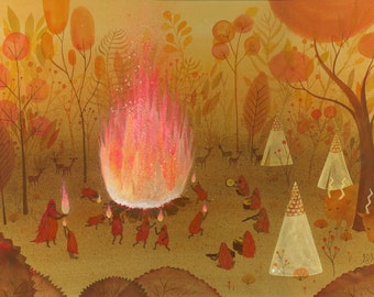 Fire Dancers Limited Edition Print