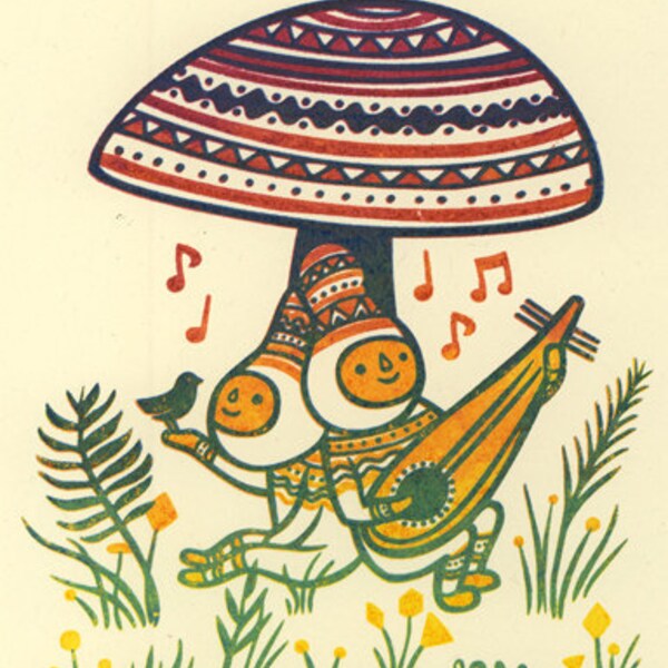 Limited Edition Gocco print "I'll Meet You There"