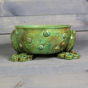 Ceramic Frog Planter - Frog Leg Planter Pot - Frog Succulent Plant Pot - Ceramic Succulent Pot