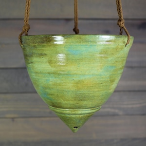 Small Hanging Planter - Small Hanging Succulent Pot - Indoor Hanging Planter