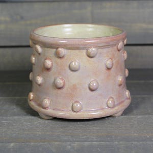 Small Succulent Planter - Ceramic Planter Pot with Bumpy Texture -  Mini Cactus Planter