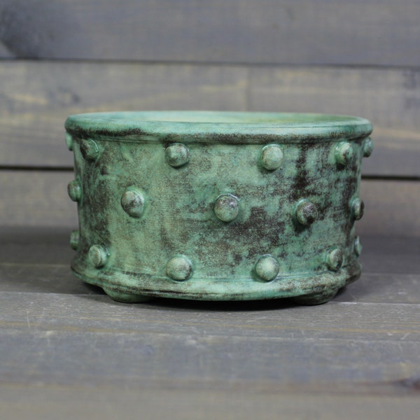 Small Succulent Planter - Ceramic Planter Pot with Bumpy Texture -  Mini Cactus Planter