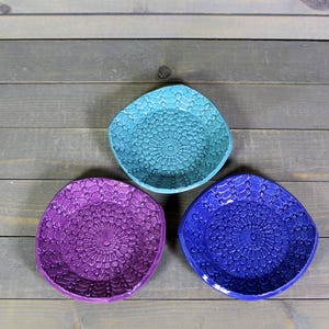 Small Bowl Set - 3 Lace Design Bowls - Prep Bowl Set