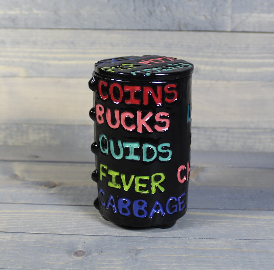 Ceramic Coin Jar Ceramic Money Jar Ceramic Trinket Jar Etsy