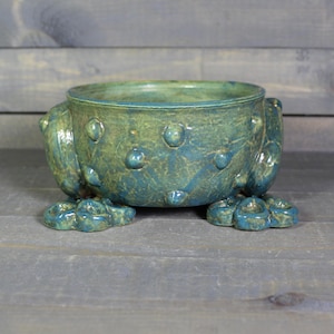 Ceramic Frog Planter - Frog Leg Planter Pot - Frog Succulent Plant Pot - Ceramic Succulent Pot