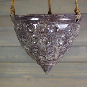 Hanging Planter - Hanging Succulent Pot with Dimples - Indoor Hanging Planter