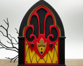 Alastor Cathedral Radio Style Box for Speaker Red and Black