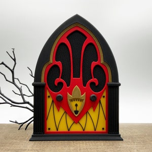Alastor Cathedral Radio Style Box for Speaker Red and Black
